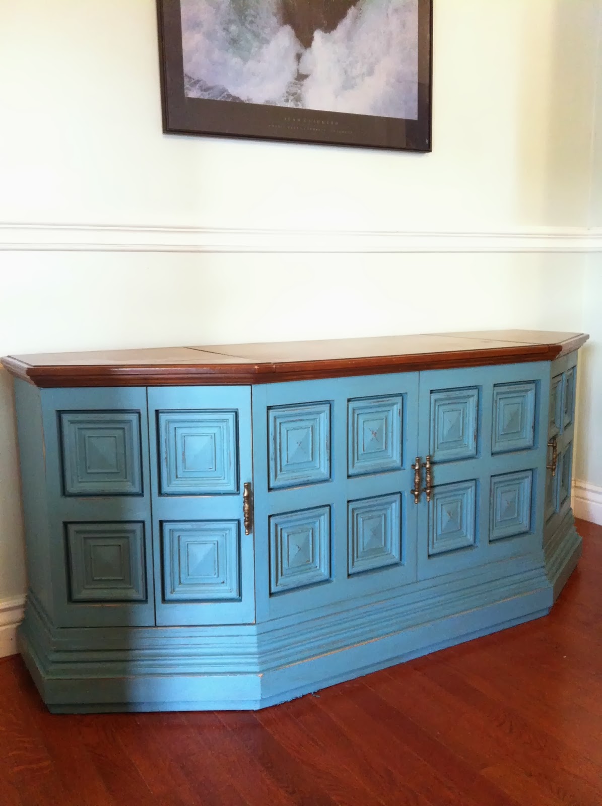 A Ginger Mess Homemade Chalk Paint Record Player Redo