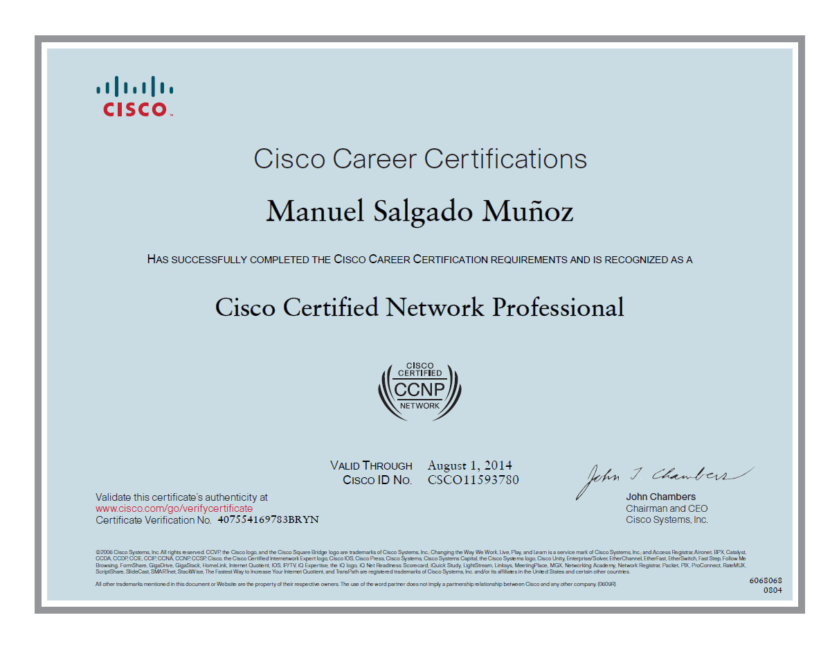 Ccnp Certified