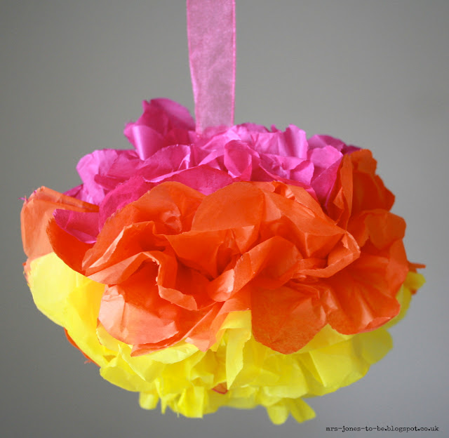 Tissue Paper Pom Poms