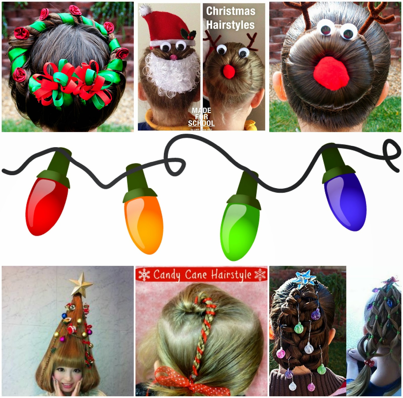 Mommycraftsalot Fun Christmas Hair Style Round Up