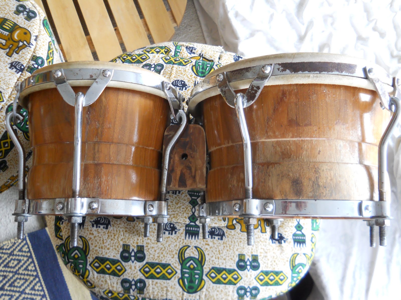 Rare 10 lug Gon Bops set of Bongo a restoration project