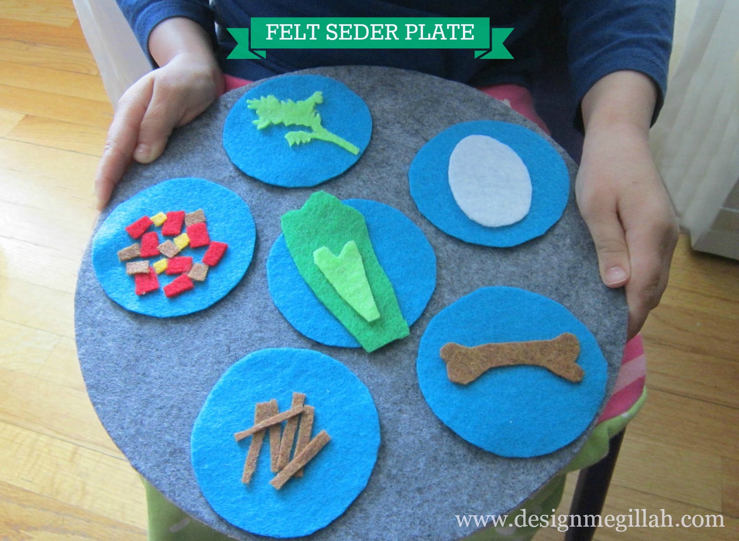 Design Megillah A Felt Seder Plate for Kids