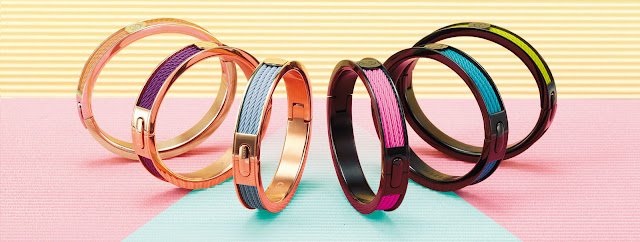 bright enamel bangles that you can stack