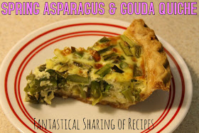 Spring Asparagus & Gouda Quiche | A great springtime breakfast #recipe