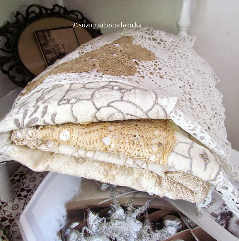 Suziqu's Threadworks Doily and Lace Quilt Now Completed