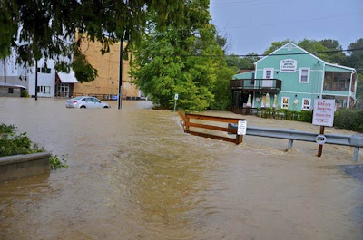 five inches of rain in a few hours
