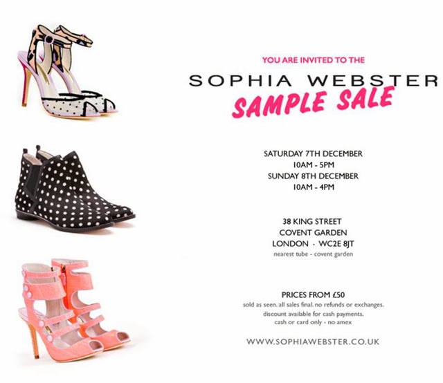 Sample Sale Alert Sophia Webster & Nicholas Kirkwood Emily Jane Johnston