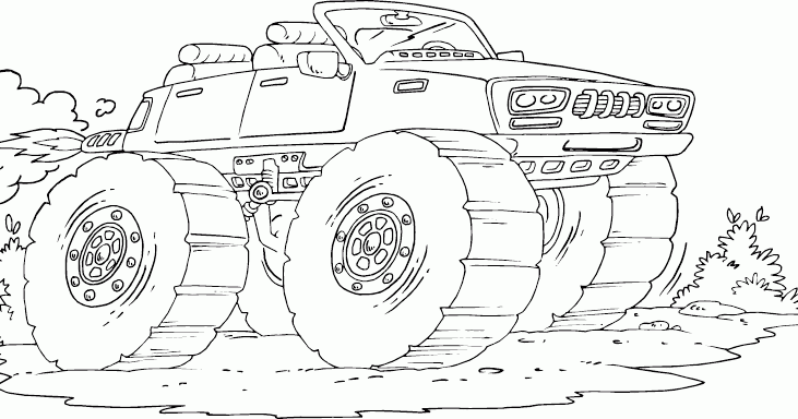 monster truck coloring pages to print | FCP