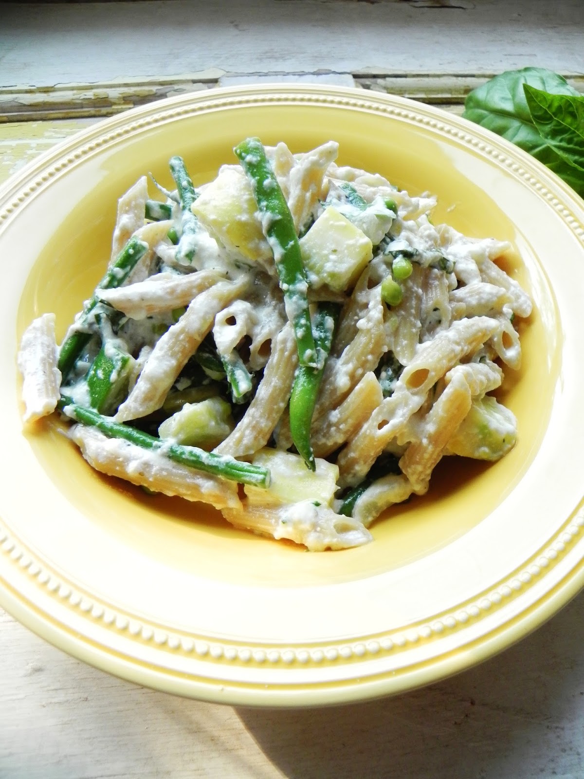 Let Them Eat Healthy Summer Vegetable Pasta with Creamy Ricotta Sauce
