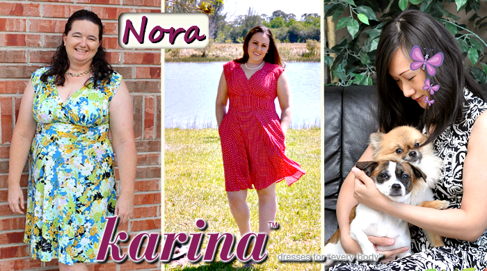 Karina Dresses #Dresstacular Preview Nora in Navy With White Polka Dot