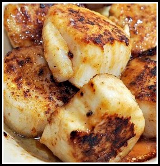 Sandra's Alaska Recipes SANDRA'S ALASKA BROILED BAY SCALLOPS with an
