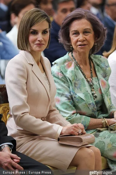  Queen Letizia of Spain and Queen Sofia attend 'Queen Sofia Awards' at El Pardo Palace 