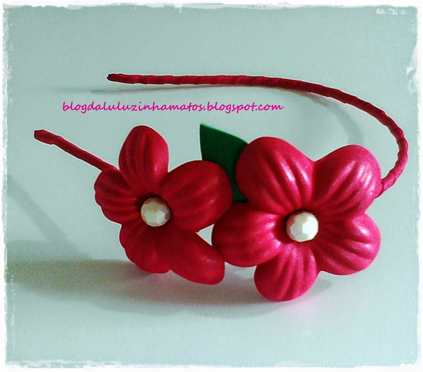 Blog Luana Alves Artesanato em EVA Mais Tiaras decoradas de flores