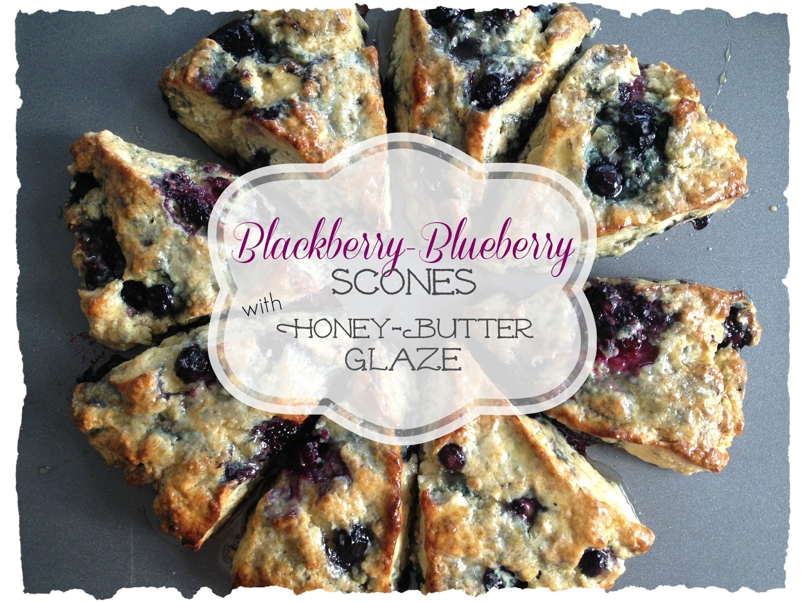 Life's Simple Measures BlackberryBlueberry Scones with HoneyButter Glaze