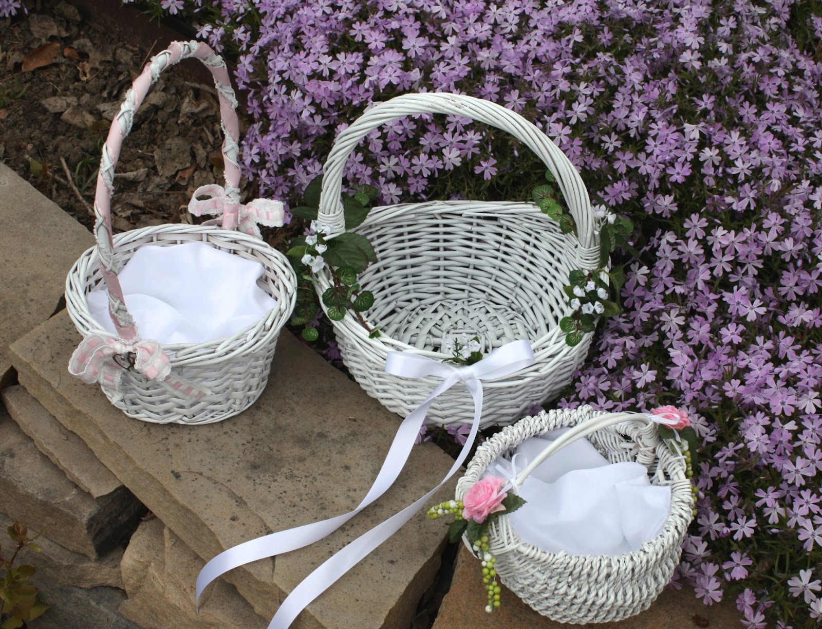 His, Hers and Ours DIY FLOWER GIRL BASKETS