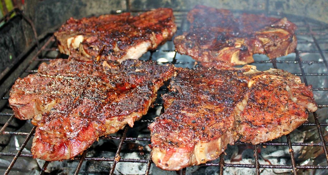 BBQGuam Porterhouse Steak on the Grill
