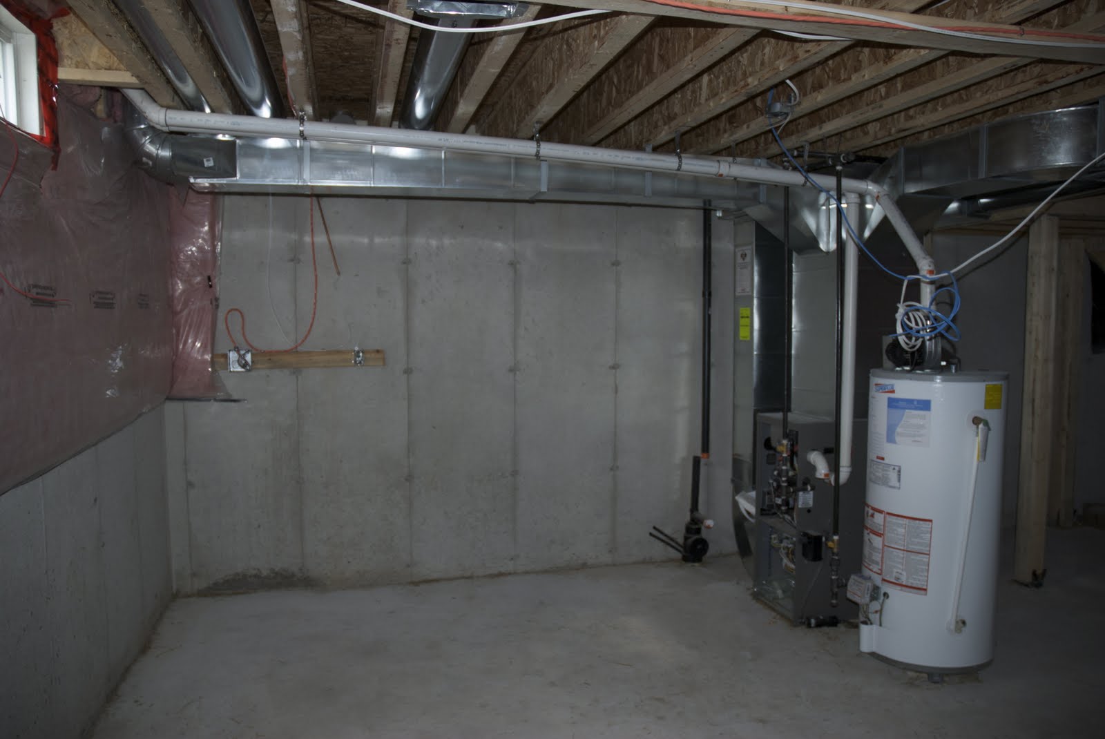 Houseonashoestring Unfinished Basement Decorating