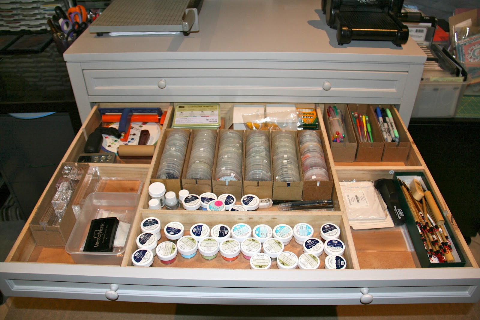 Elaine's Creations Craft Area Organization