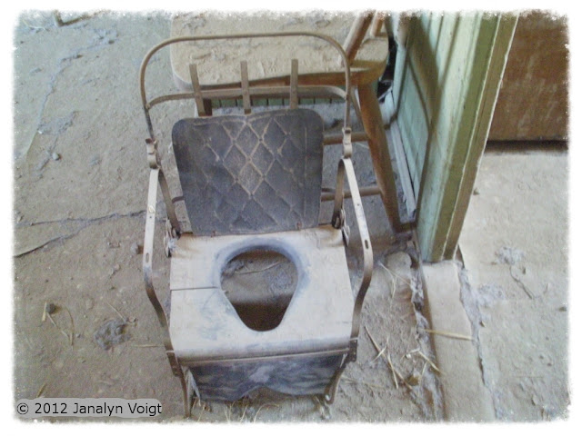Antique toilet seat, Bodie, California