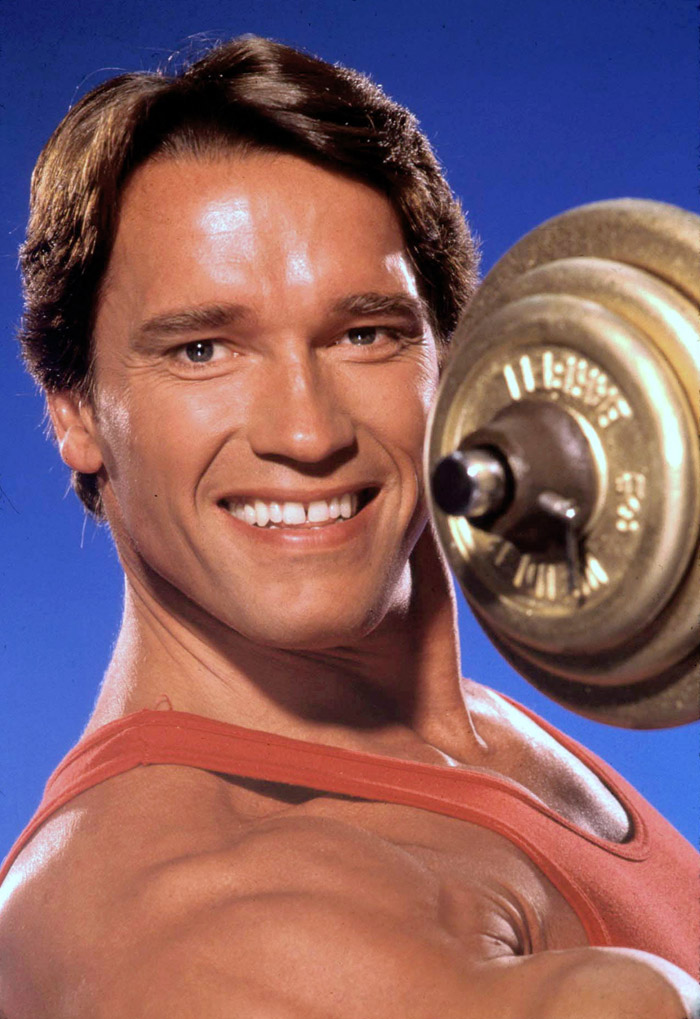 Daily Fun Arnold Schwarzenegger In A Photo Shoot Harry Langdon 1985