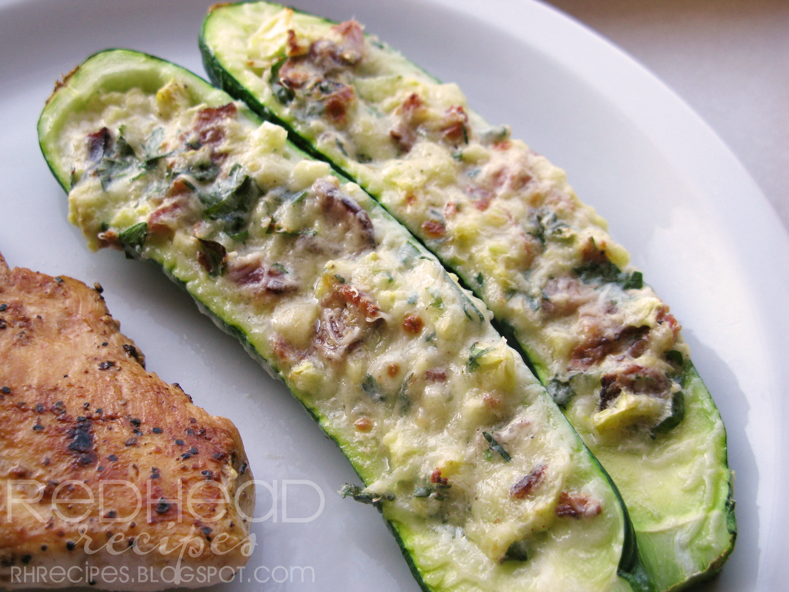 Redhead Recipes Stuffed Zucchini