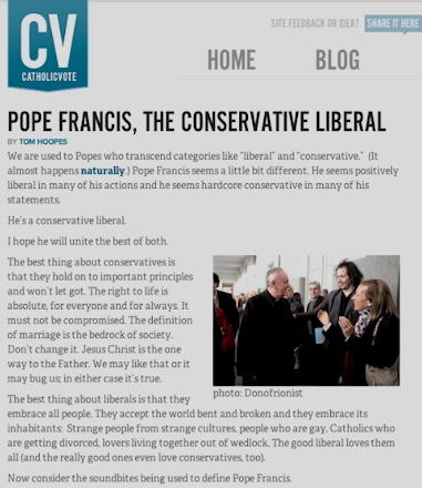 Pope Francis, "The Conservative Liberal" feat @donofrionist