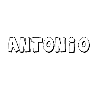 COLOREA TUS DIBUJOS: Nombre Antonio para colorear
