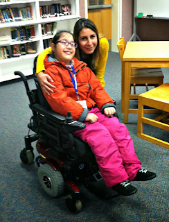 Selena Perez in her new power wheelchair.