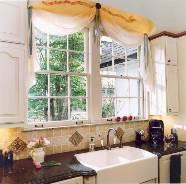 15 Elegant kitchen window curtains for window decoration