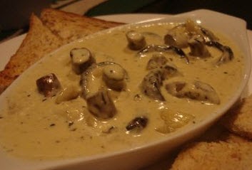 Stir Fried Crimini Mushrooms with Cheese ~ Lucky's Recipes