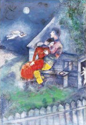 Chagall Two Lovers