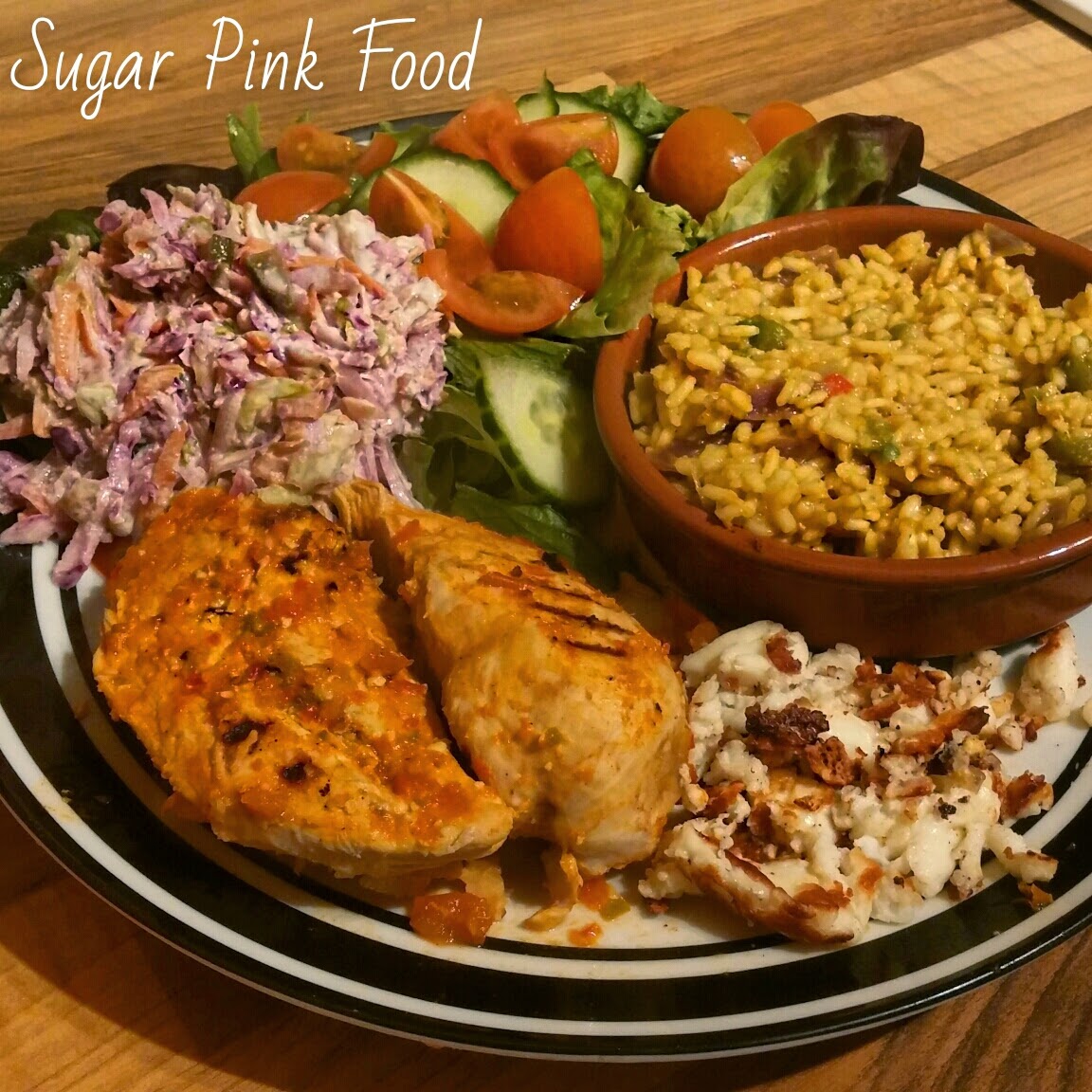 Nandos Style Peri Peri Chicken & Spice Rice Slimming World Sugar