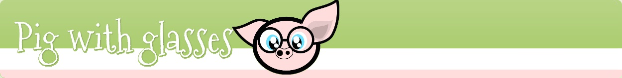 Pig with glasses