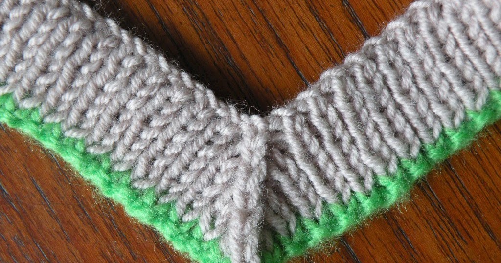v neck knitting tutorial