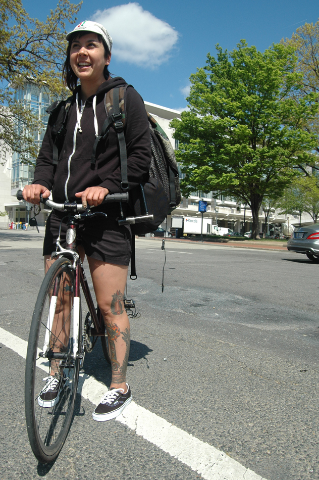 gwadzilla she has been a bicycle messenger in a long list of US Cities