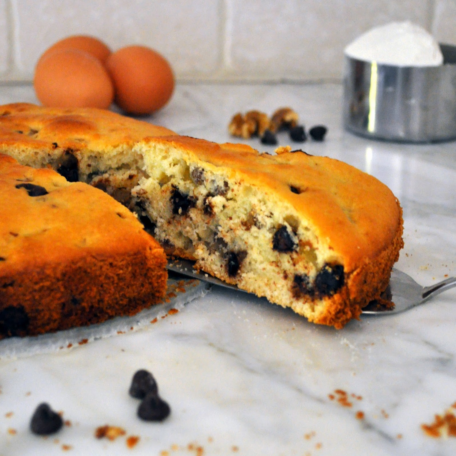 Cooking with Manuela Butterfree Yogurt Cake with Chocolate Chips and