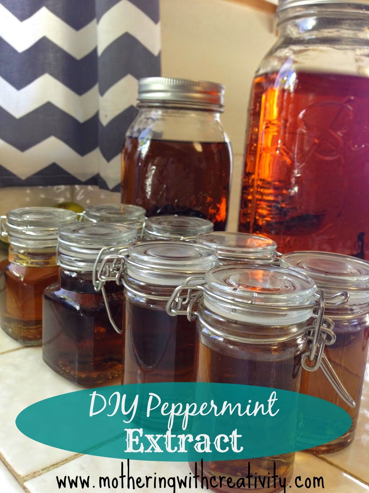 Mothering with Creativity DIY Peppermint Extract