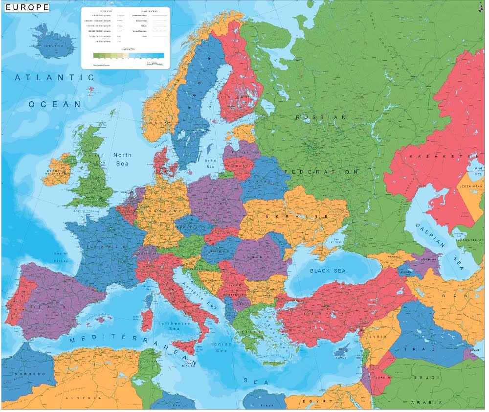 La huella del león: PAÍSES Y CAPITALES DE EUROPA