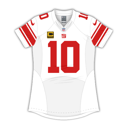 Camisa Futebol Americano Nike New York Giants - Branco/Vermelho