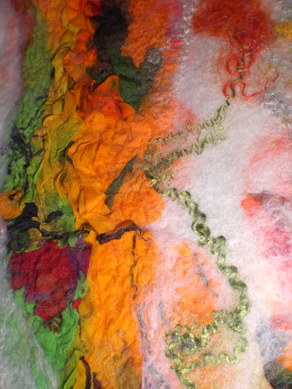 Terrie . smiling..... Nuno felt vest "Flame" (火焰之物)