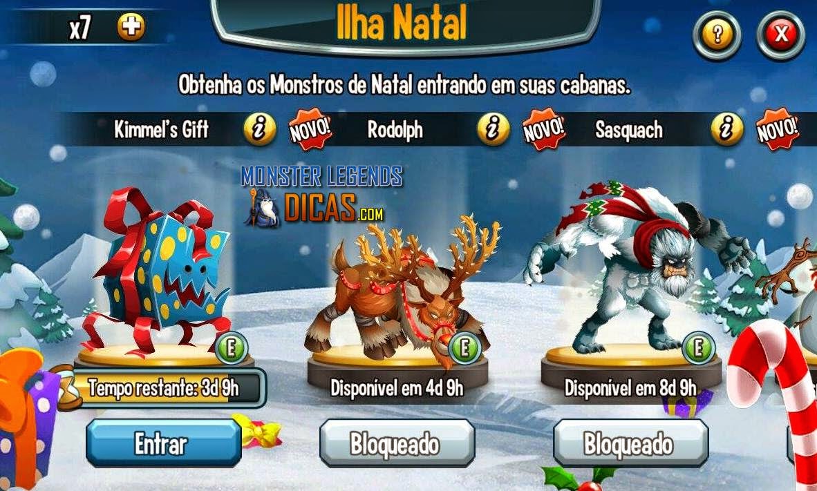 Ilha Natal no Monster Legends Ilha Natal no Monster Legends