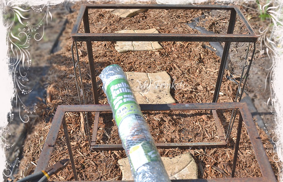 My Trinkets Plants in rusty stand