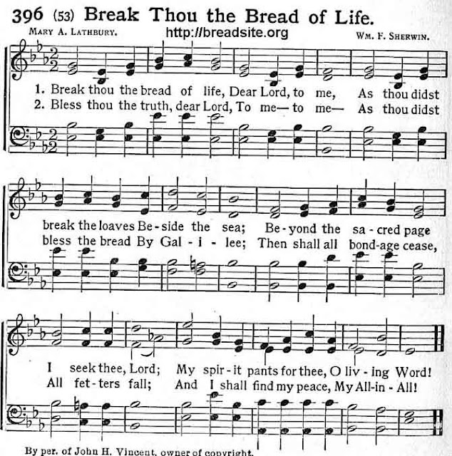 Etymology of Hymns Break Thou the Bread of Life