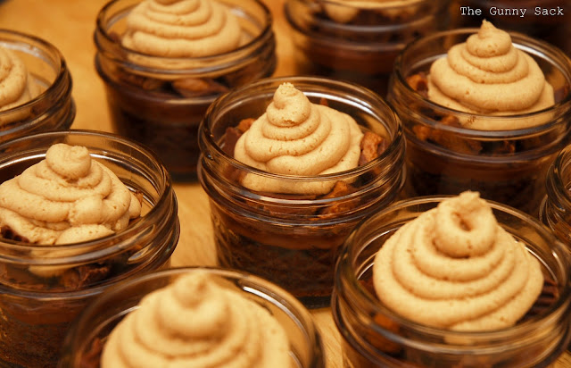 Peanut Butter Cup Frosting In Jars