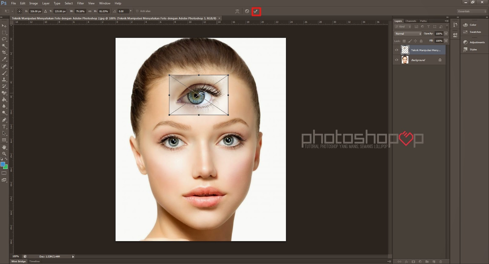 Teknik Manipulasi Menyatukan Foto dengan Adobe Photoshop - Photoshopop Teknik Manipulasi Menyatukan Foto dengan Adobe Photoshop - Photoshopop