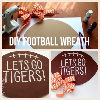 SewPaperPaint: Quick and Practically Free DIY Football Wreath