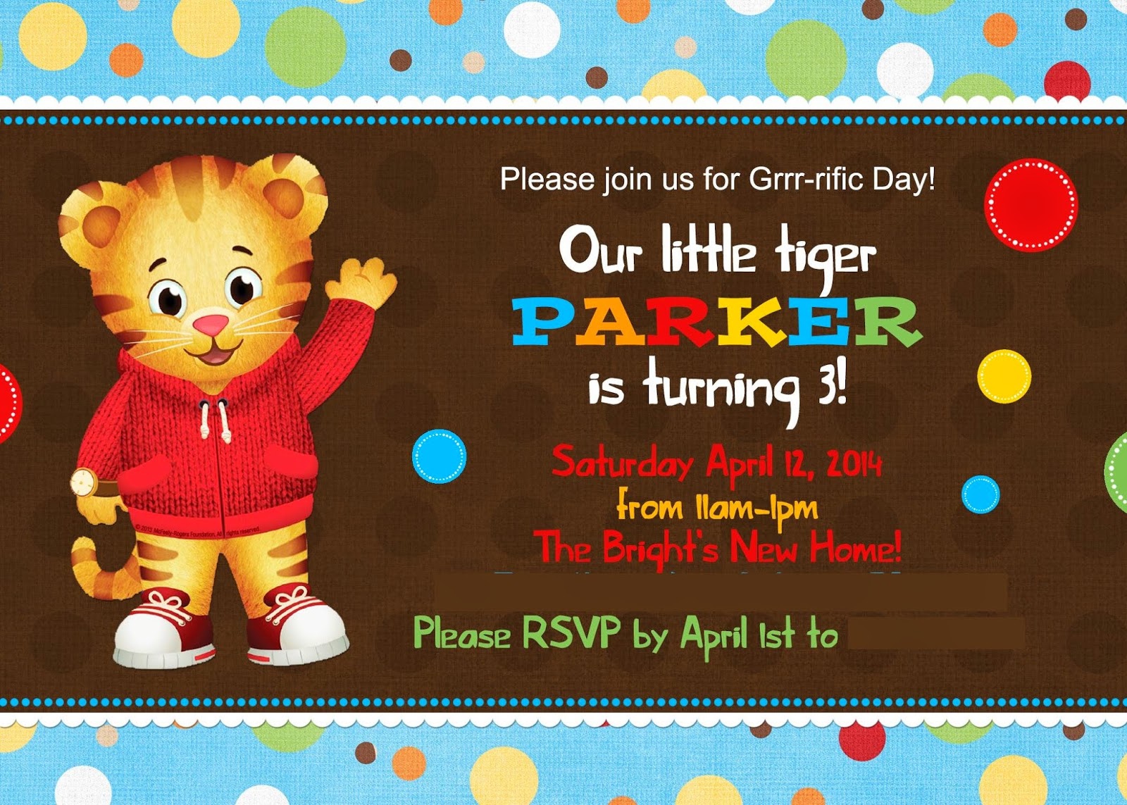 The Cherry On Top Events Party Blog A Daniel Tiger S 3rd Birthday