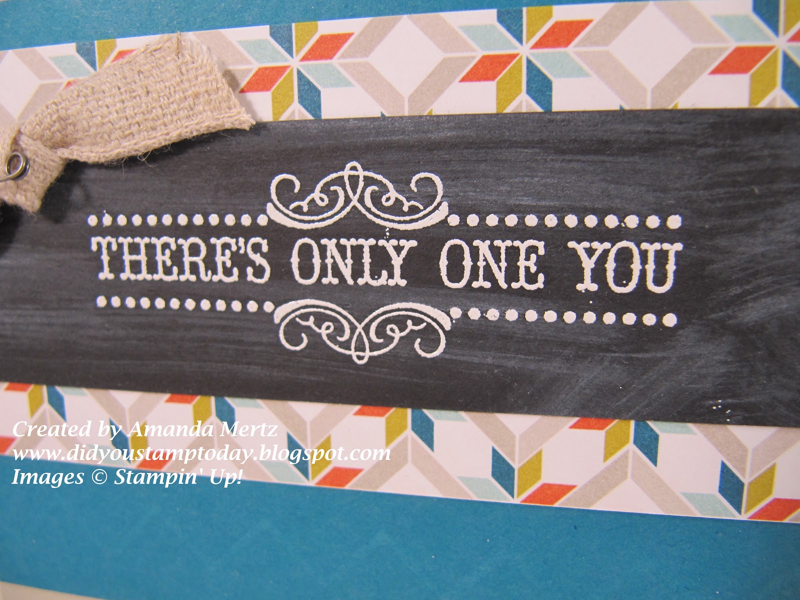 Did You Stamp Today? Vintage Chalkboard