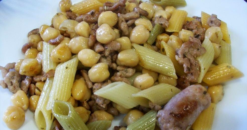 A mi manera GARBANZOS CON PASTA