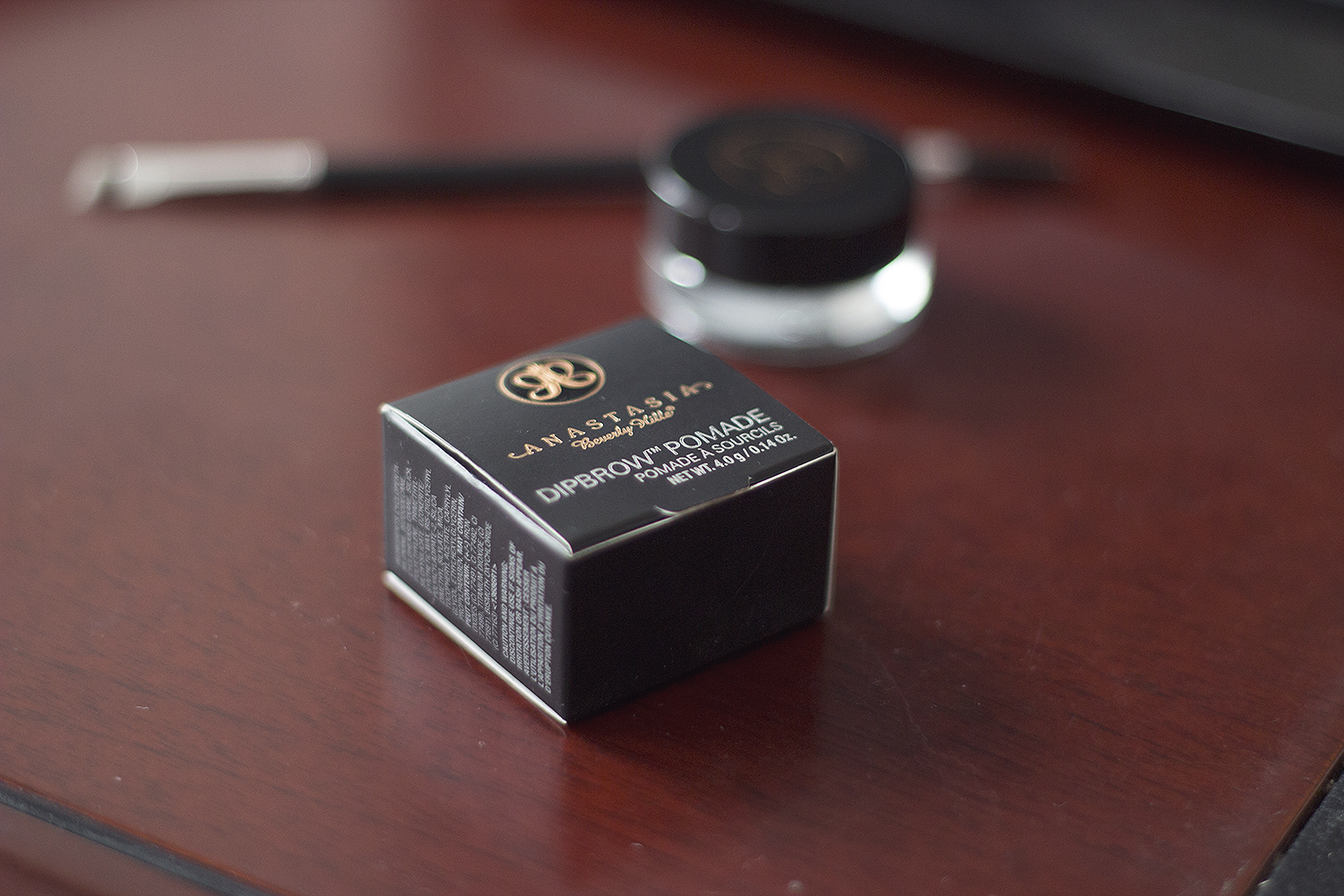 cause the box packaging is pretty, too anastasia dipbrow pomade